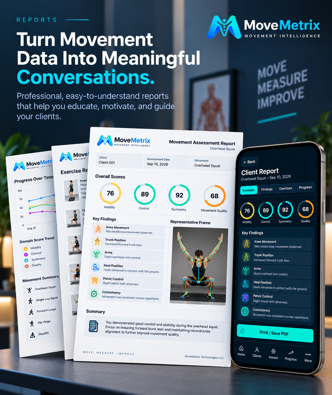 MoveMetrix report workflow